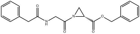 N-(phenylacetyl)glycylaziridine-2-carboxylate phenylmethyl ester 结构式