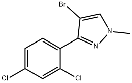 4-BROMO-3-(2,4-DICHLOROPHENYL)-1-METHYL-1H-PYRAZOLE Structure