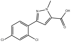 3-(2,4-Dichlorophenyl)-1-methyl-1H-pyrazole-5-carboxylic acid Structure