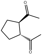 Ethanone, 1,1-(1,2-cyclopentanediyl)bis-, trans- (9CI) Structure