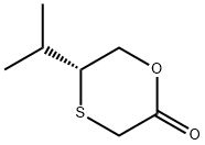 1,4-Oxathian-2-one,5-(1-methylethyl)-,(R)-(9CI) Structure