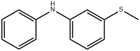 3-甲硫基-N-苯基苯胺 结构式