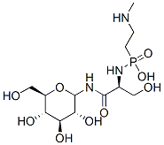 N-methyl-2-aminoethylphosphonylglucosylceramide Struktur