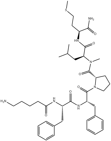 DELTA-AMINOVALERYL-PHE-PHE-PRO-N-ME-LEU-MET-NH2|GR-73632