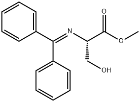 (S)-METHYL 2-(DIPHENYLMETHYLENEAMINO)-3-HYDROXYPROPANOATE Struktur