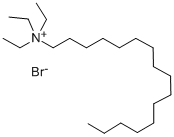 N,N,N-トリエチル-1-ヘキサデカンアミニウム·ブロミド 化学構造式