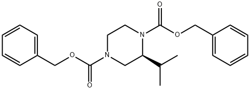 1,4-Piperazinedicarboxylic acid, 2-(1-Methylethyl)-, 1,4-di(phenylMethyl) ester, (2S)-|
