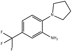 N-(2-氨基-4-三氟甲苯基)吡咯烷,133184-80-2,结构式