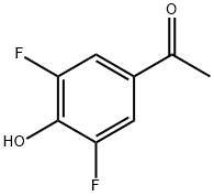 3',5'-ジフルオロ-4'-ヒドロキシアセトフェノン 化学構造式