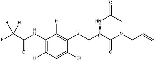 1331889-45-2 N-Acetyl-S-[3-acetaMino-6-hydroxphenyl]cysteine-d5 Allyl Ester (Major)