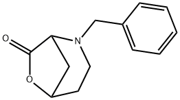 2-benzyl-6-oxa-2-azabicyclo[3.2.1]octan-7-one Struktur