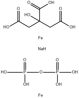 焦磷酸铁钠,1332-96-3,结构式