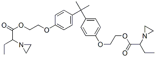 13320-34-8 (isopropylidene)bis(p-phenyleneoxyethylene) bis(alpha-ethylaziridine-1-acetate)