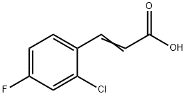 2-CHLORO-4-FLUOROCINNAMIC ACID Struktur
