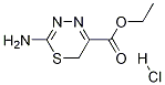 2-AMino-6H-[1,3,4]thiadiazine-5-carboxylic acid ethyl ester HCl Structure