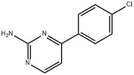 4-(4-氯苯基)嘧啶-2-胺, 133256-51-6, 结构式