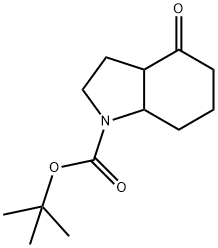 1H-Indole-1-carboxylic acid, octahydro-4-oxo-, 1,1-diMethylethyl ester Structure