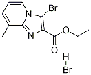 3-BroMo-8-Methyl-iMidazo[1,2-a]pyridine-2-carboxylic acid ethyl ester
 hydrobroMide 化学構造式