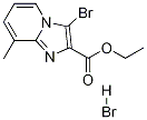 3-溴-8-甲基咪唑并[1,2-A]吡啶-2-羧酸乙酯氢溴酸盐,1332589-38-4,结构式