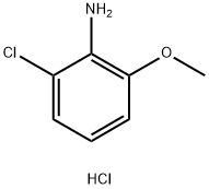 2-氯-6-甲氧基苯胺盐酸盐,1332589-57-7,结构式