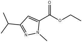 1-METHYL-3-ISOPROPYL-1H-PYRAZOLE-5-CARBOXYLICACIDETHYLESTER, 133261-08-2, 结构式