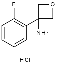 3-(2-Fluorophenyl)oxetan-3-amine hydrochloride Struktur
