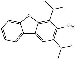 2,4-Diisopropyldibenzo[b,d]furan-3-aMine Structure