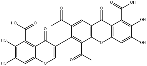 紫黄褐酮,133293-89-7,结构式