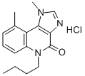 5-n-Butyl-1,9-dimethyl-1H,5H-imidazo(4,5-c)quinolin-4-one hydrochlorid e Structure