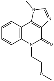 4H-Imidazo(4,5-c)quinolin-4-one, 1,5-dihydro-5-(2-methoxyethyl)-1-meth yl- Struktur