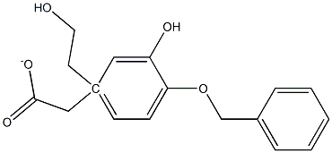 4-O-Benzyl-3-hydroxy Tyrosol α-Acetate 结构式