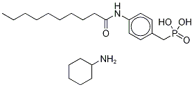 P-[[4-[(1-Oxodecyl)aMino]phenyl]Methyl]phosphonic Acid CyclohexylaMine Salt,1333318-20-9,结构式