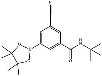 1333319-51-9 N-tert-butyl-3-cyano-5-(4,4,5,5-tetramethyl-1,3,2-dioxaborolan-2-yl)benzamide