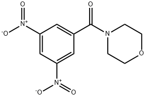 4-(3,5-二硝基苯甲酰)吗啉 结构式