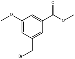 3-(溴甲基)-5-甲氧基苯甲酸甲酯, 133357-62-7, 结构式