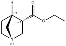 ENDO-1-AZABICYCLO[2.2.1]HEPTANE-3-CARBOXYLIC ACID, ETHYL ESTER 化学構造式