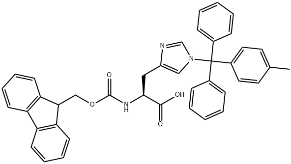 (FMOC-HIS(MTT)-OH),133367-34-7,结构式