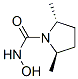 1-Pyrrolidinecarboxamide,N-hydroxy-2,5-dimethyl-,(2R-trans)-(9CI) Structure
