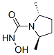 1-Pyrrolidinecarboxamide,N-hydroxy-2,5-dimethyl-,(2R-trans)-(9CI),133378-82-2,结构式