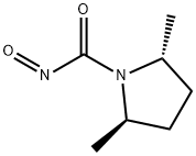 1-Pyrrolidinecarboxaldehyde,2,5-dimethyl-alpha-nitroso-,(2R-trans)-(9CI),133378-84-4,结构式