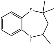 2,3,4,5-テトラヒドロ-2,2,4-トリメチル-1,5-ベンゾチアゼピン 化学構造式