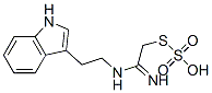 Thiosulfuric acid hydrogen S-[2-imino-2-[[2-(1H-indol-3-yl)ethyl]amino]ethyl] ester,13338-54-0,结构式