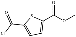 2-Thiophenecarboxylic acid, 5-(chlorocarbonyl)-, methyl ester (9CI),133380-41-3,结构式