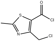 5-Thiazolecarbonyl chloride, 4-(chloromethyl)-2-methyl- (9CI) Struktur