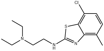 N'-(7-Chloro-4-methyl-1,3-benzothiazol-2-yl)-N,N-diethylethane-1,2-diamine 化学構造式
