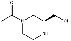 2-Piperazinemethanol, 4-acetyl-, (S)- (9CI) Struktur