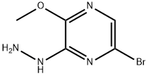 1-(6-broMo-3-Methoxypyrazin-2-yl)hydrazine Structure