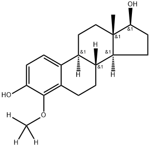 4-Methoxy-d3-17b-estradiol Struktur