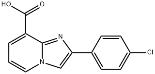 2-(4-Chloro-phenyl)-iMidazo[1,2-a]pyridine-8-carboxylic acid 结构式