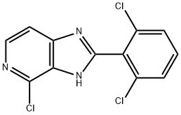 4-Chloro-2-(2,6-dichlorophenyl)-3H-iMidazo[4,5-c]pyridine Struktur
